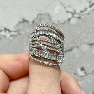 Unique Huge Silver Statement Ring